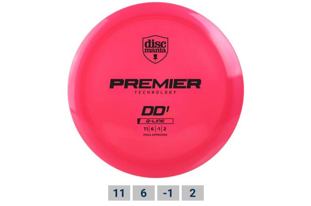 Diskgolfo diskas DISCMANIA Q-LINE PREMIER DD1 Diskgolfo diskas DISCMANIA Q-LINE PREMIER DD1