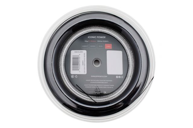 Struny do squasha z grzechotką DUNLOP ICONIC POWER 18g/1,10mm 100m Struny do squasha z grzechotką DUNLOP ICONIC POWER 18g/1,10mm 100m