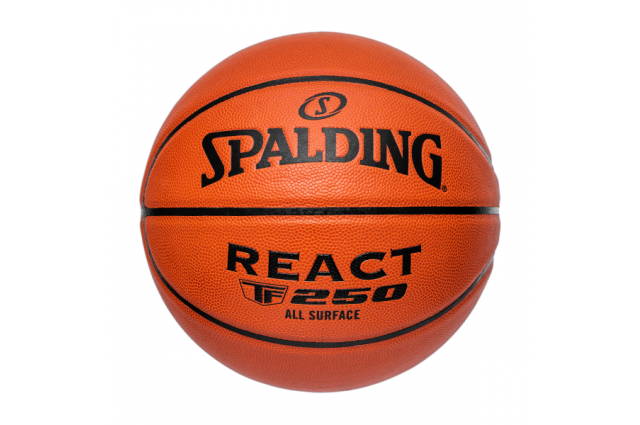 Piłki do koszykówki SPALDING REACT TF250 R6 Piłki do koszykówki SPALDING REACT TF250 R6