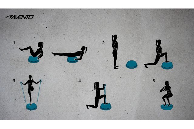 Platforma balansująca piłka równowagi AVENTO 42OL D58cm Platforma balansująca piłka równowagi AVENTO 42OL D58cm