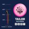 Dysk do disc golfu DISCMANIA Midrange Driver TAILOR Active Premium Pink DYSK DO DISC GOLFU Midrange Driver TAILOR Active Premium Pink