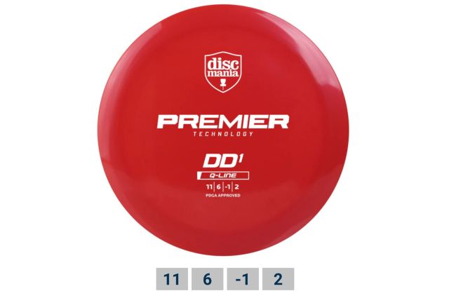 Diskgolfo diskas DISCMANIA Q-LINE PREMIER DD1 Diskgolfo diskas DISCMANIA Q-LINE PREMIER DD1