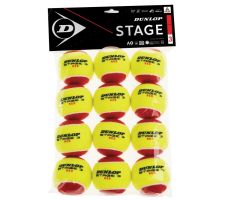 Piłki do tenisa ziemnego DUNLOP STAGE 3 (12 szt.)