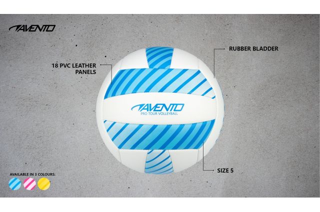 Paplūdimio tinklinio kamuolys AVENTO 16VF Yellow/White Paplūdimio tinklinio kamuolys AVENTO 16VF Yellow/White