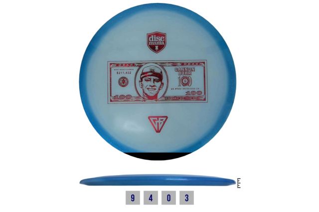 Diskgolfo diskas DISCMANIA C-LINE FD3 MONEY RECORD Diskgolfo diskas DISCMANIA C-LINE FD3 MONEY RECORD