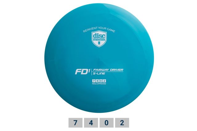 Diskgolfo diskas DISCMANIA S-LINE FD1 Fairway Driver Diskgolfo diskas DISCMANIA S-LINE FD1 Fairway Driver