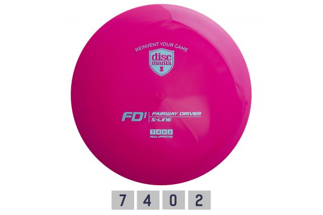 Diskgolfo diskas DISCMANIA S-LINE FD1 Fairway Driver Diskgolfo diskas DISCMANIA S-LINE FD1 Fairway Driver